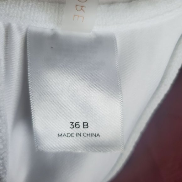 Set Of 2 Shade & Shore Light Lift & Lined Smocked Bikini Top In Pink & White 36B - Picture 6 of 10